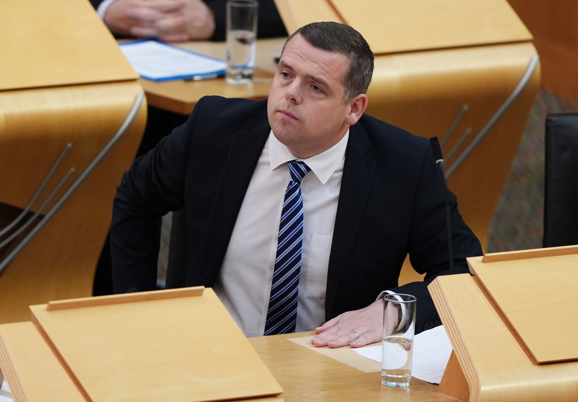 Committee convener Douglas Ross accused Prof Gillespie of being a ‘coward’.
