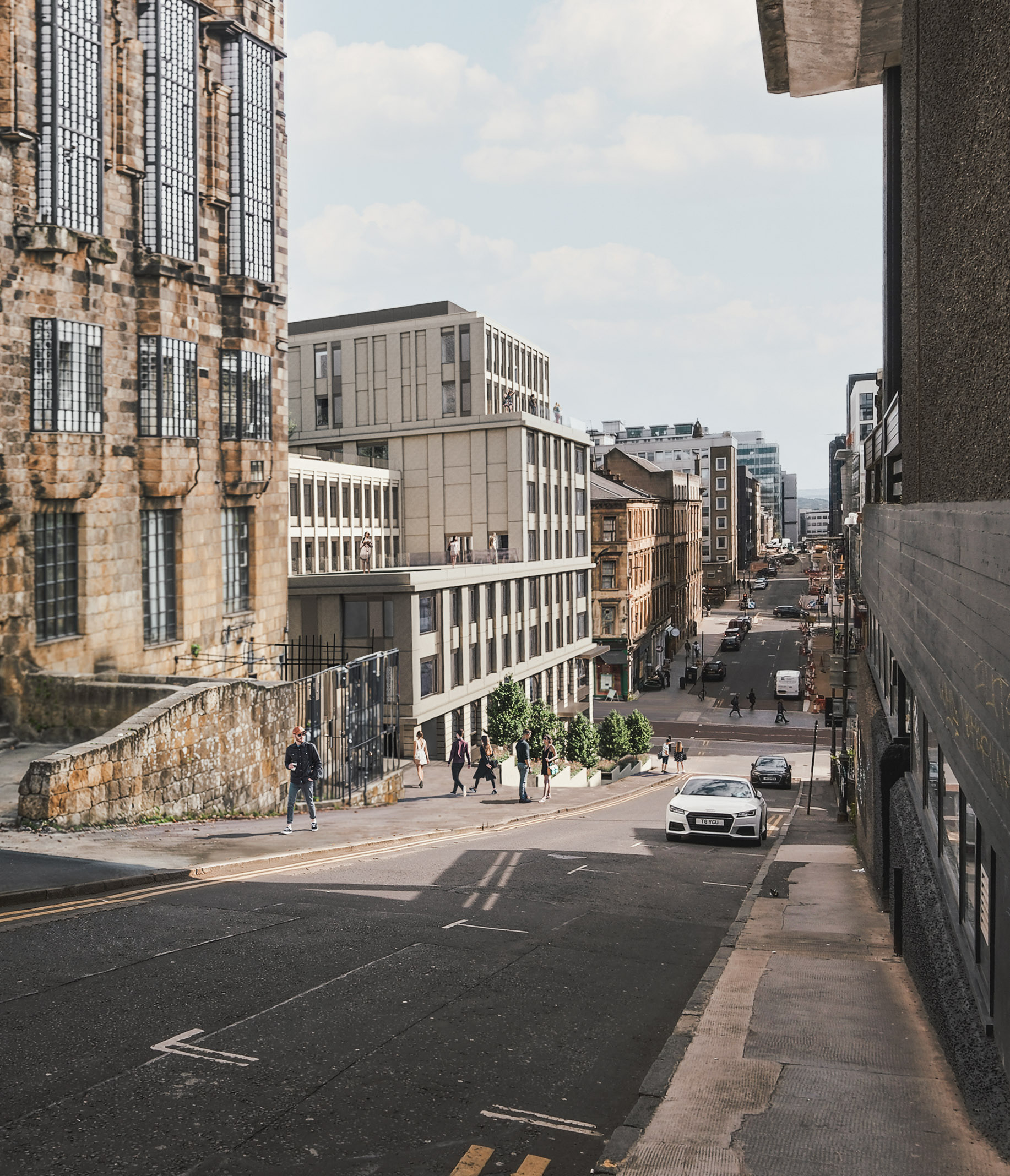 Vita Group is planning to redevelop the old O2 ABC site on Sauchiehall Street. There would be student beds and a publicly-accessible foodhall and courtyard.