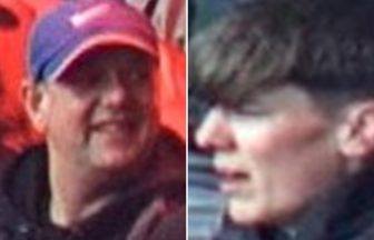 Police release CCTV images of four men after disorder at Aberdeen v Hearts match