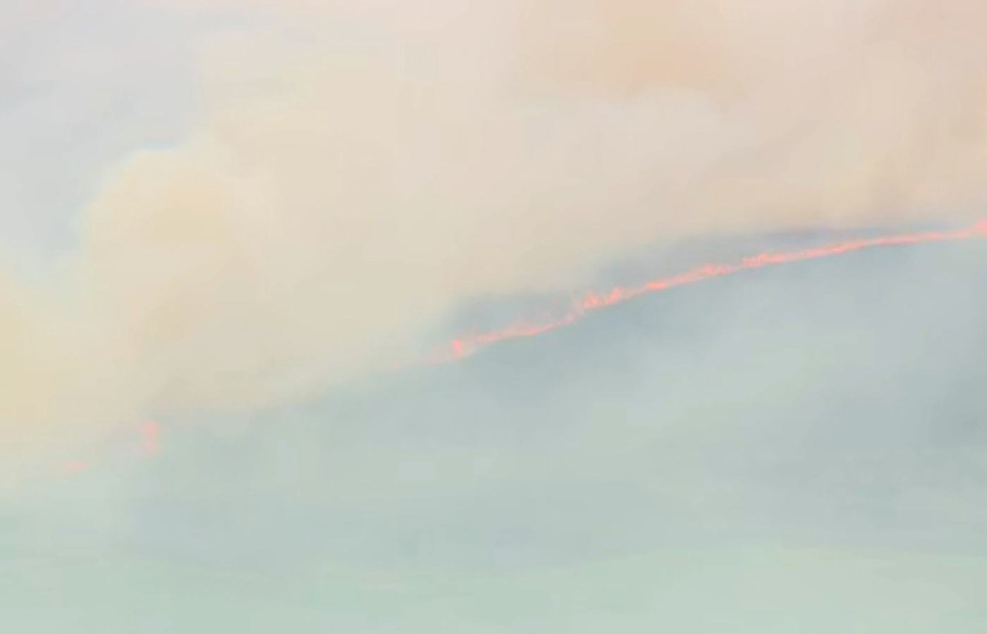 Wildfire in a pocket of land between Grantown-on-Spey and Carrbridge.