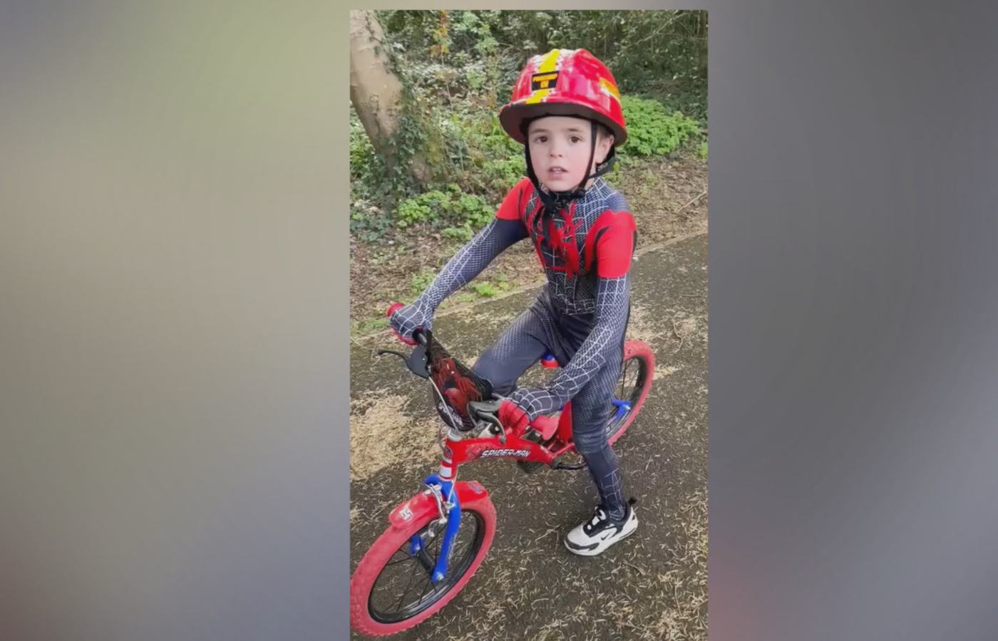 Theo Hardie cycled 100 miles to raise money for charity.