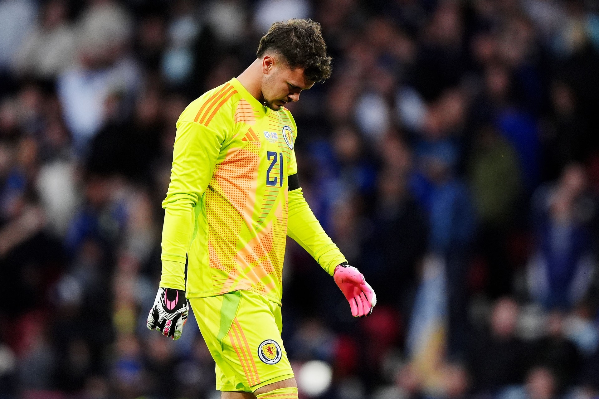 Cieran Slicker struggled on his debut (Andrew Milligan/PA).