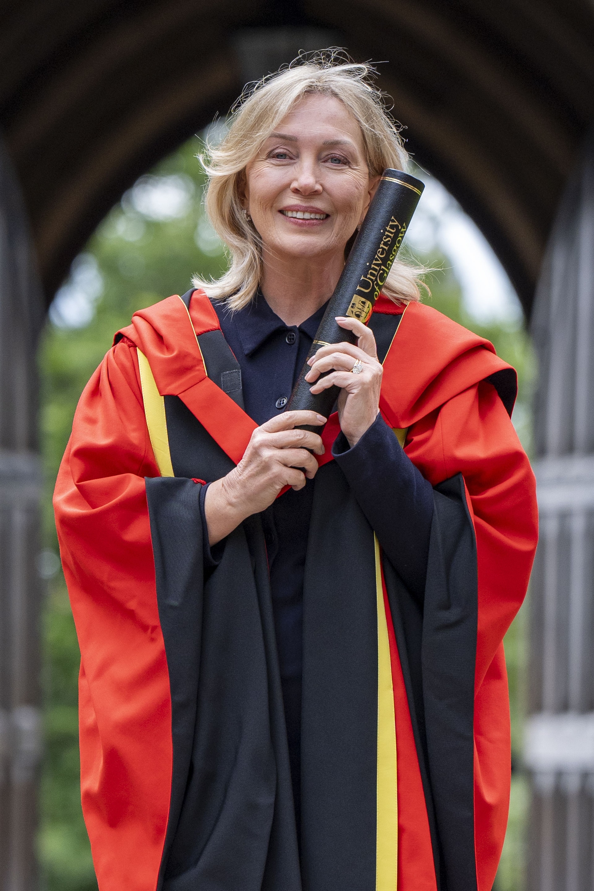 Kirsty Young took the chance to encourage young people to go into journalism (Jane Barlow/PA).