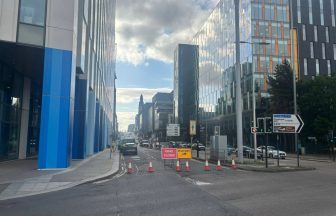 Glsagow city centre road closed after sinkhole discovered