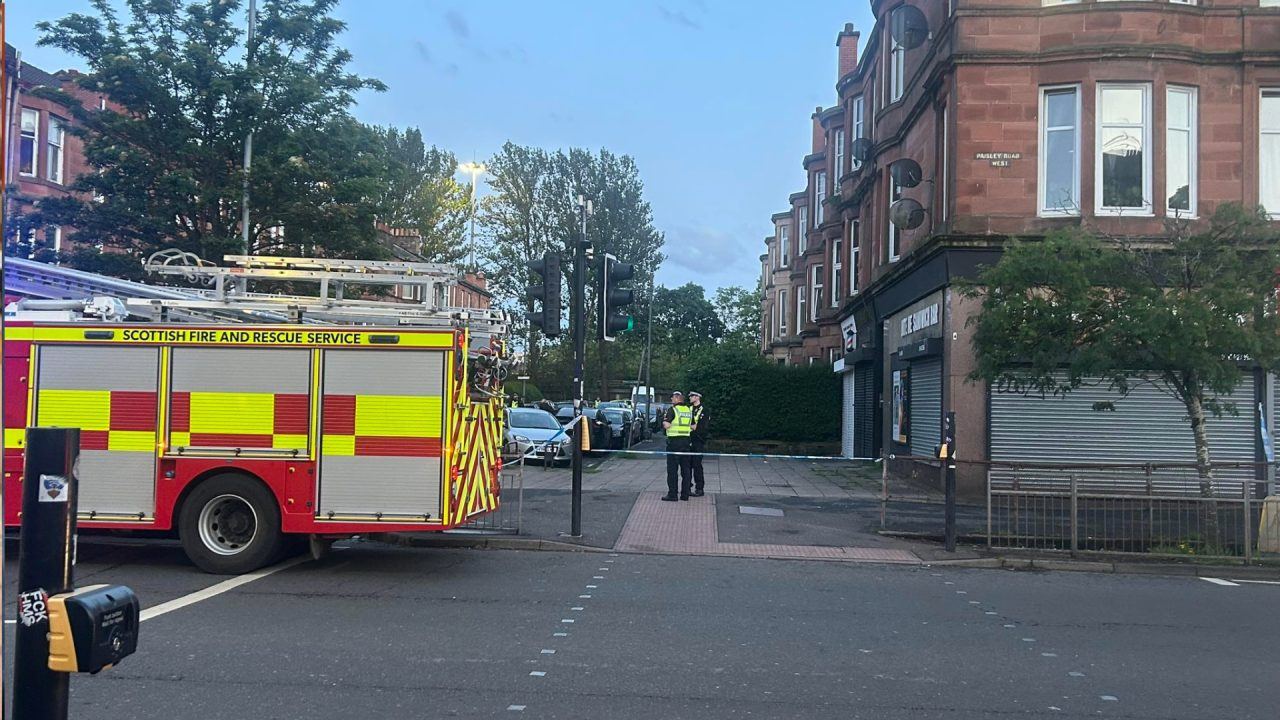 Man arrested and area taped off following disturbance in flat