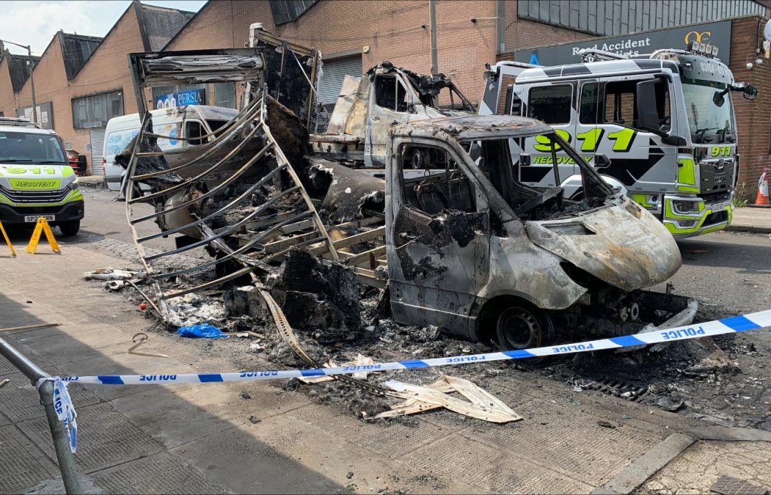 Vehicles torched outside Glasgow cash and carry as police probe ‘suspicious’ fires