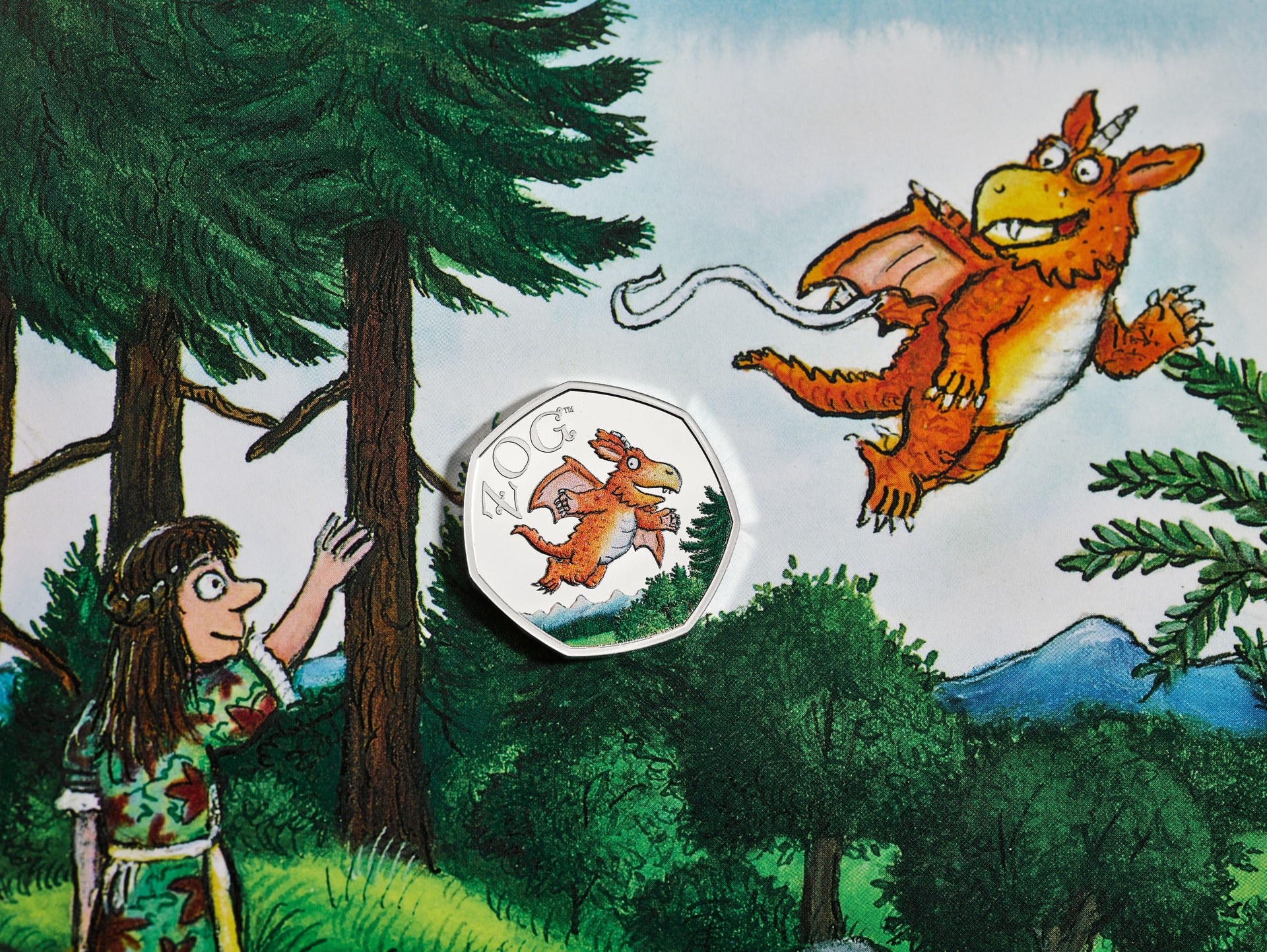 The new 50p coin is one of a series that celebrates children’s characters (Royal Mint/PA)