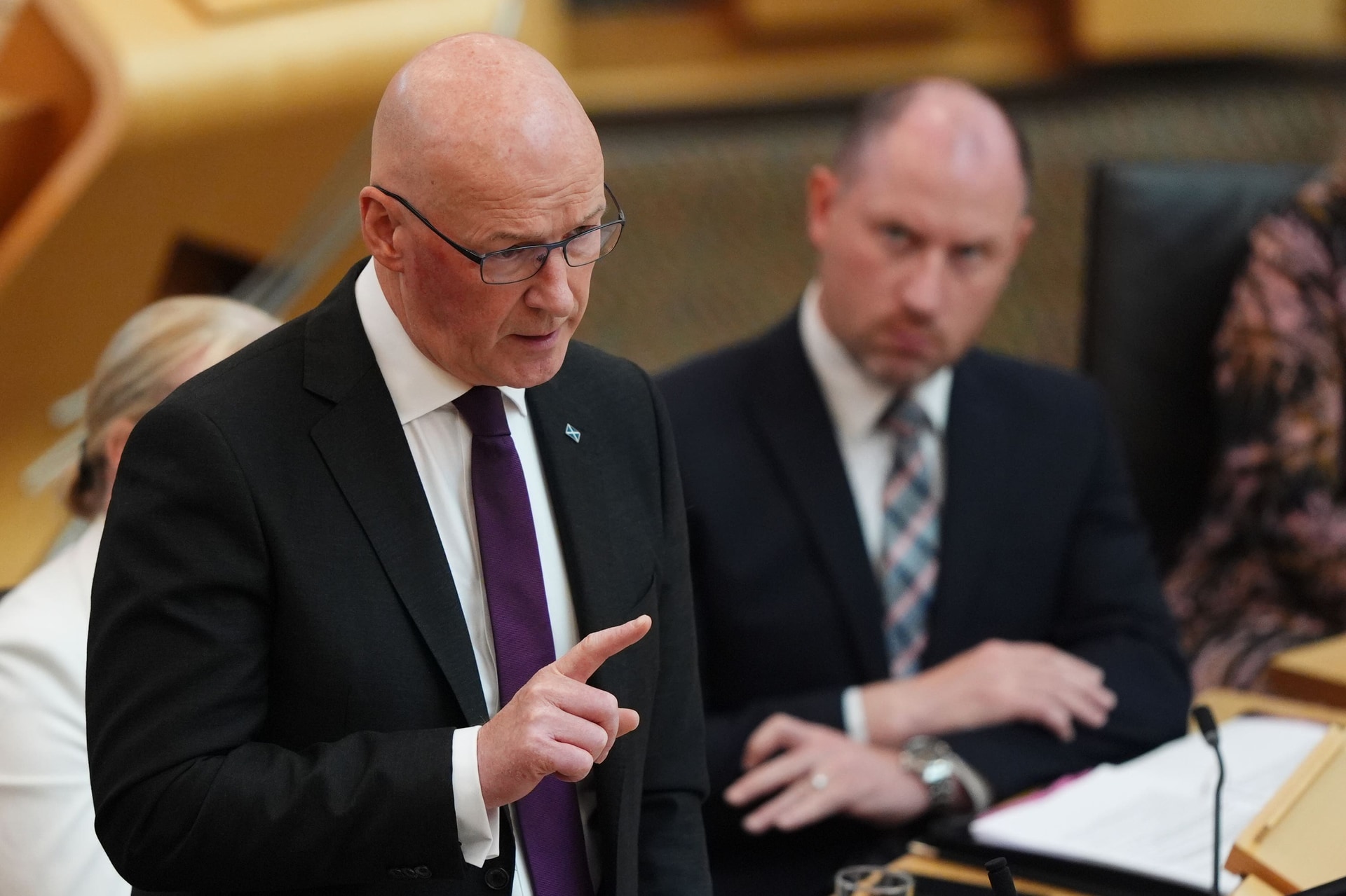 John Swinney said a ‘democratic majority’ of MSPs should result in another independence referendum (Andrew Milligan/PA) 