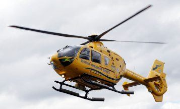 Air ambulance called following motorbike and campervan crash near Stranraer