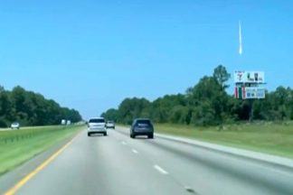 Bright object seen streaking through the sky in several US states