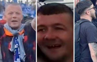 Police release images of three men after ‘incident’ near Ibrox before Athletic Bilbao game