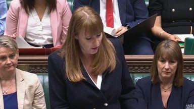 Deputy prime minister Angela Rayner stepping in for Starmer at PMQs
