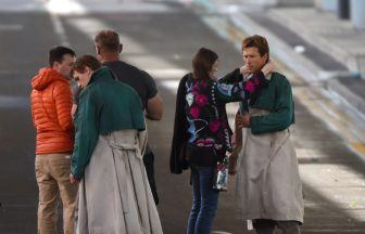 Glen Powell films stunt in Glasgow as filming for Ghostwriter continues across city amid road closures