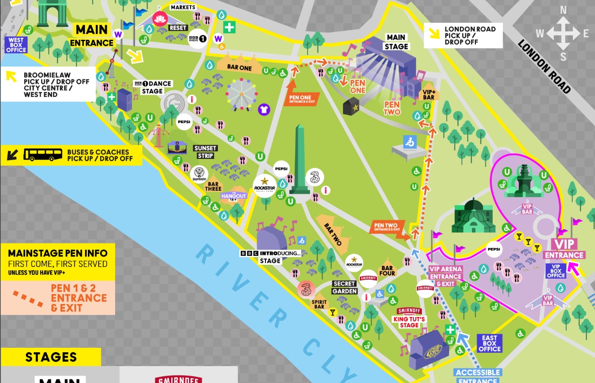 TRNSMT's new layout for 2025.