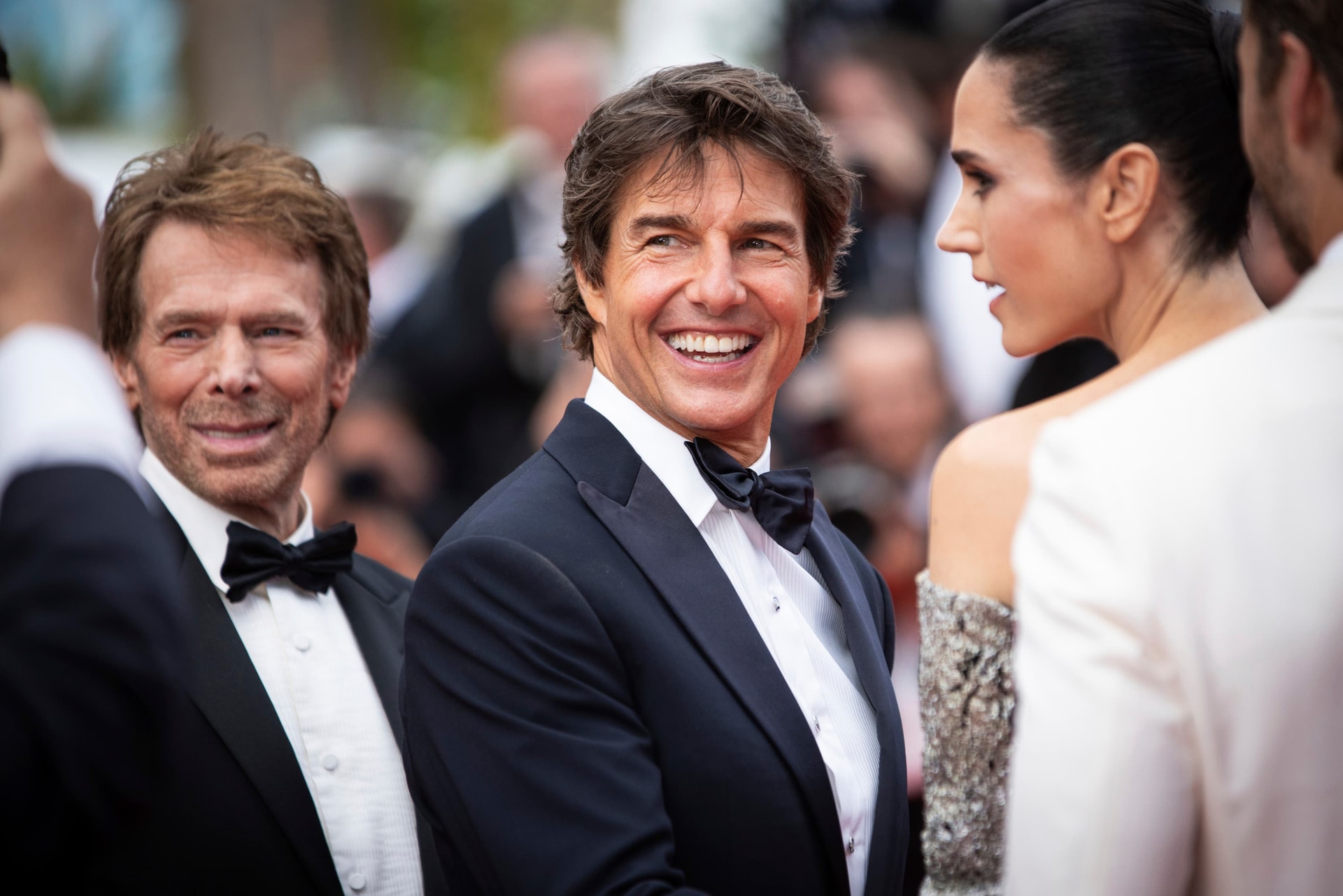 Tom Cruise at the premiere of Top Gun: Maverick at the 75th international film festival, Cannes, (Vianney Le Caer/Invision/AP).