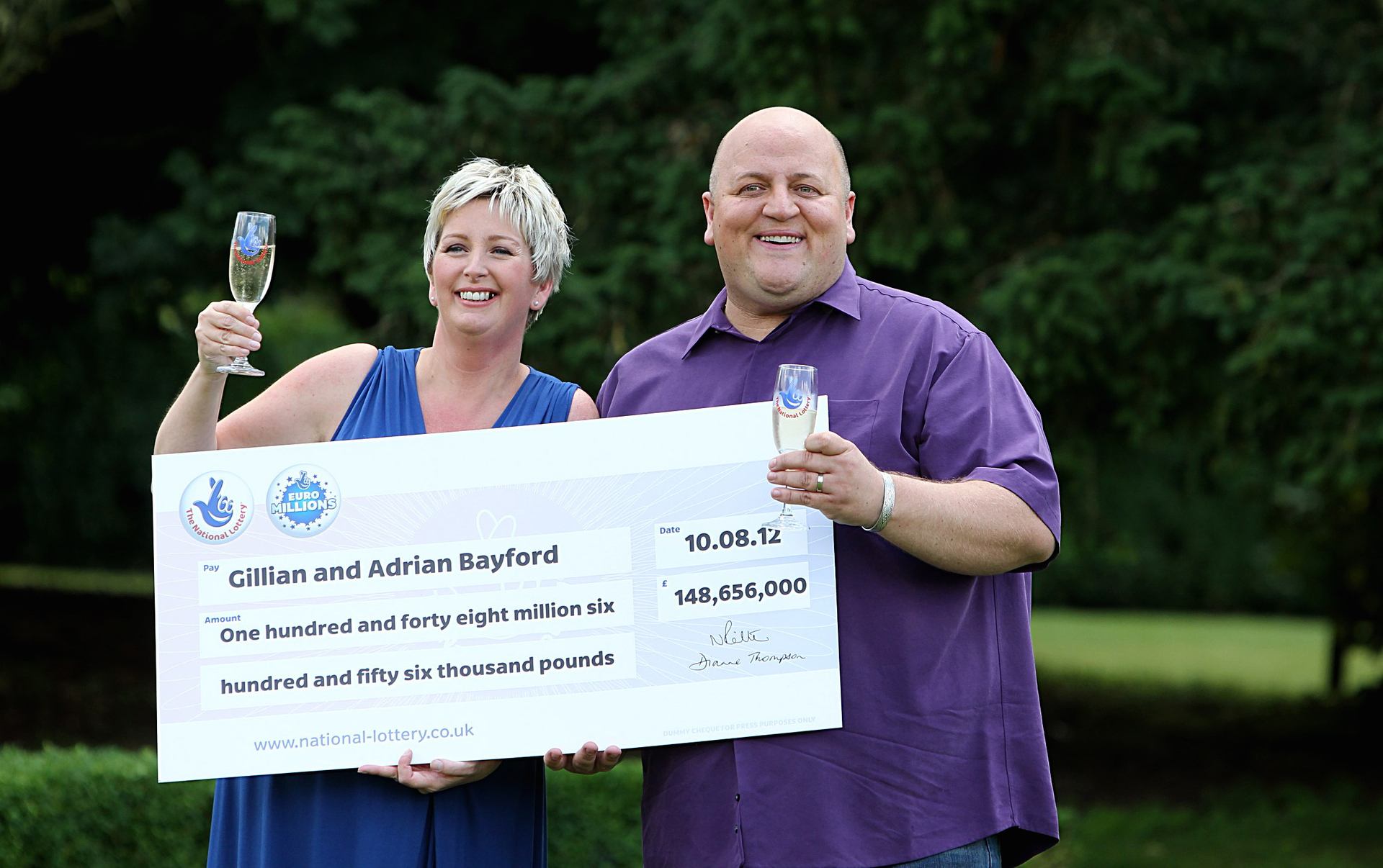 Adrian Bayford and wife Gillian (Sean Dempsey/PA)