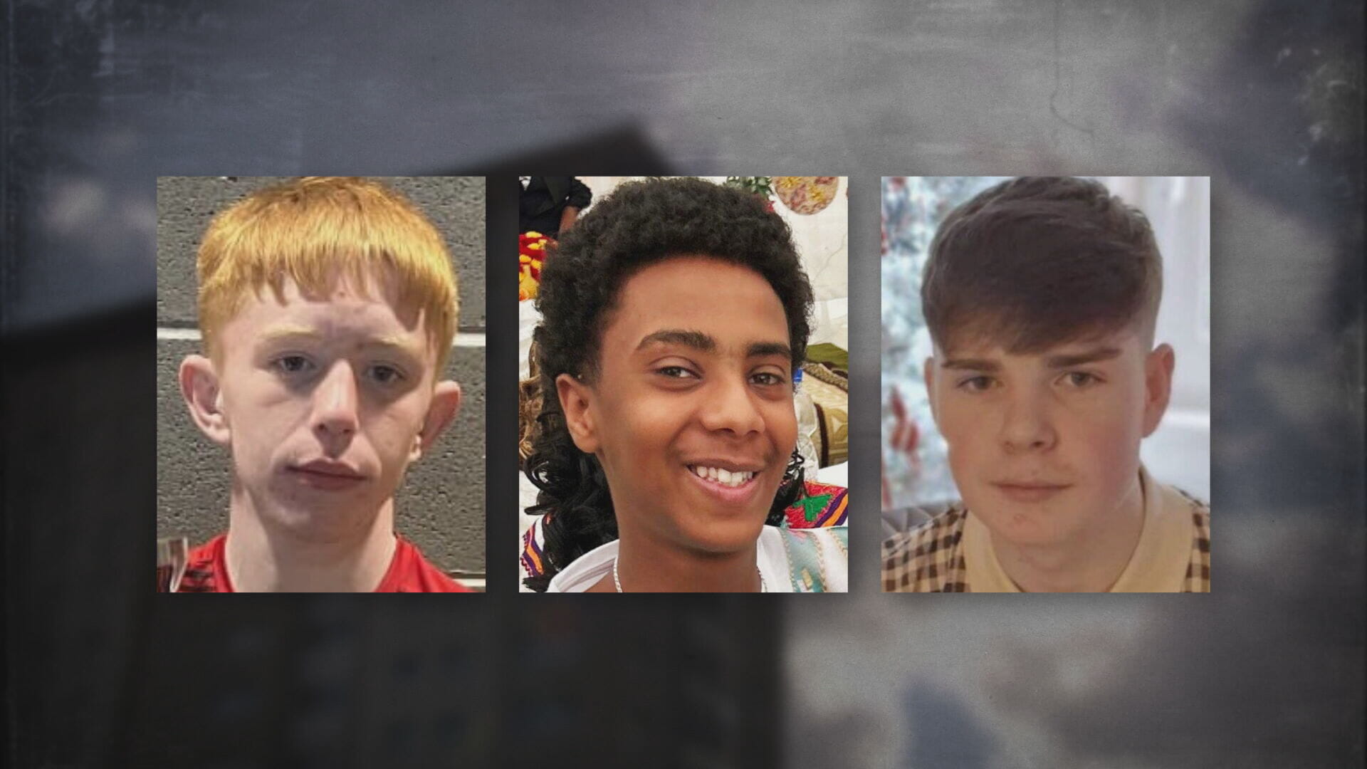 From left to right: Kory McCrimmon, Amen Teklay and Kayden Moy.