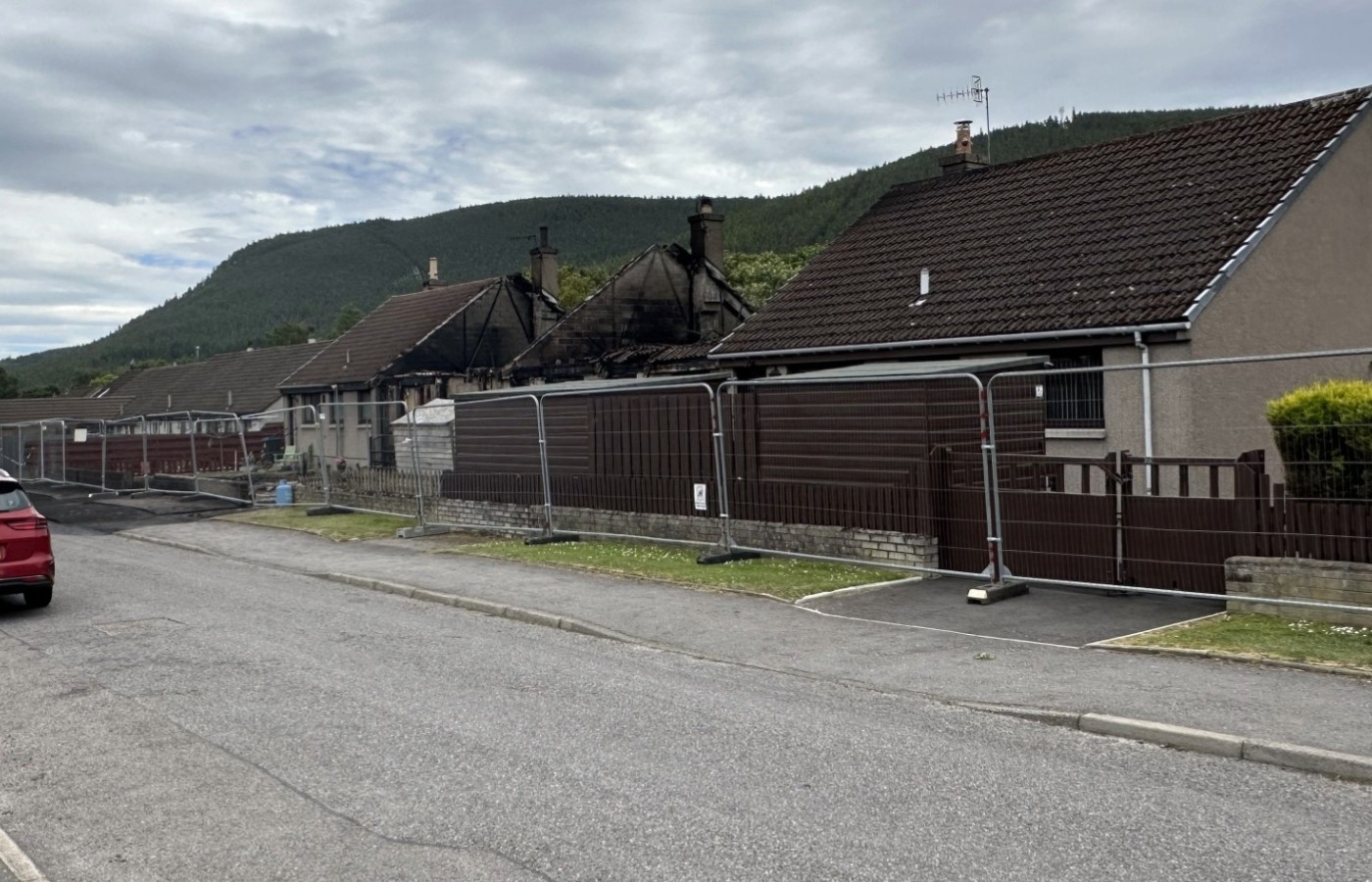 Emergency services were called around 5.40pm on Saturday to a fire at a premises on Swann Place in Ballater.