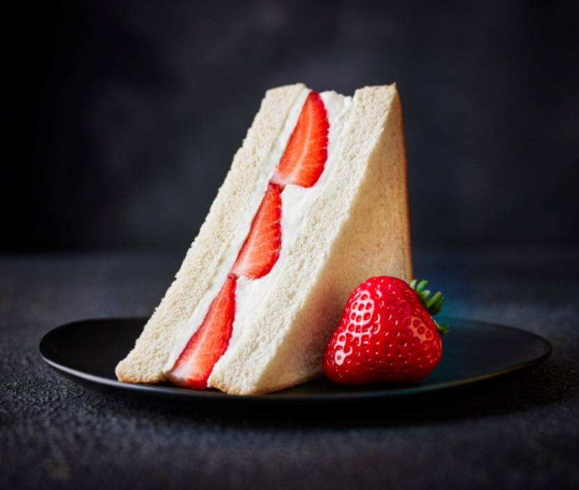 he new M&S Red Diamond Strawberries & Creme Sandwich.