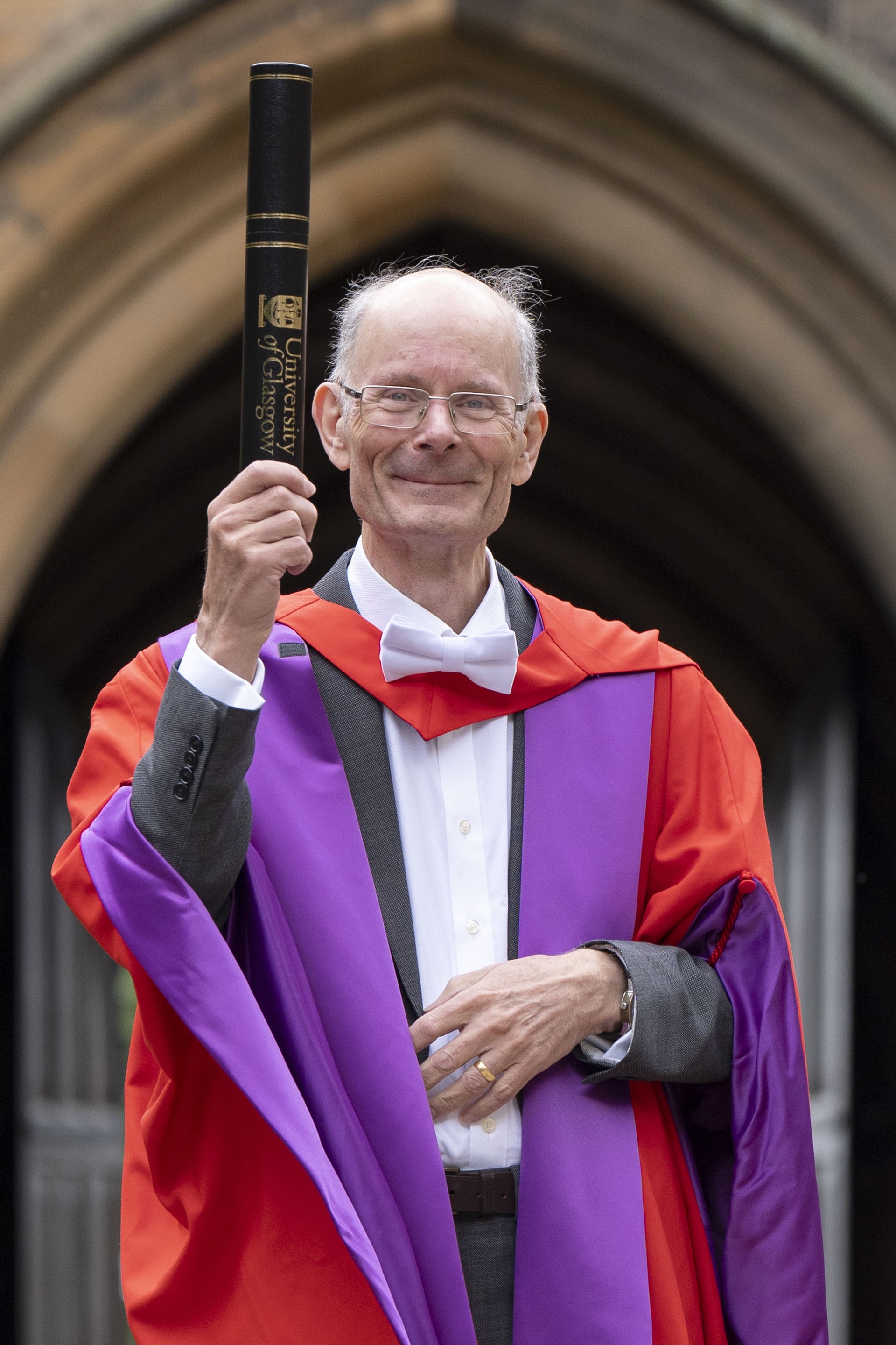 Professor Sir John Curtice thanked the university for the award (Jane Barlow/PA).