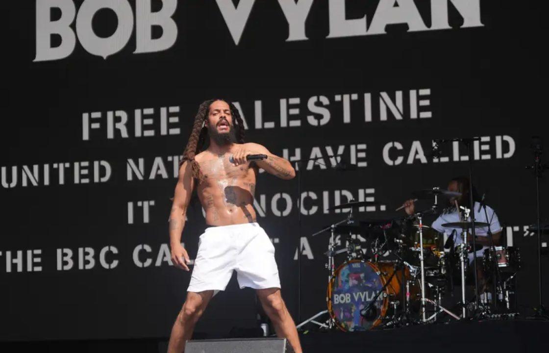 Glastonbury says chants by Bob Vylan ‘crossed the line’ as police assess footage