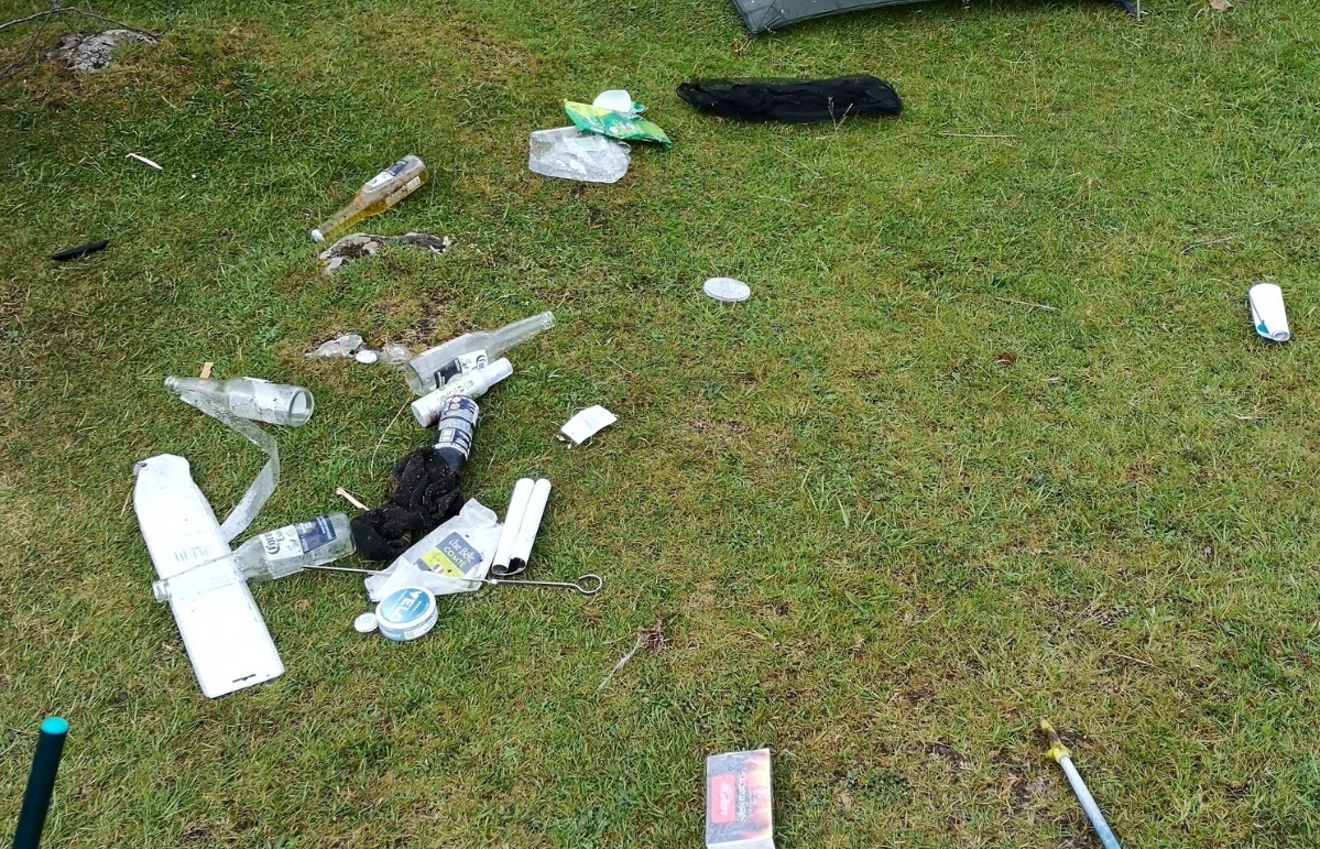 Adrian claimed to come across litter within the conversation area on Tuesday.
