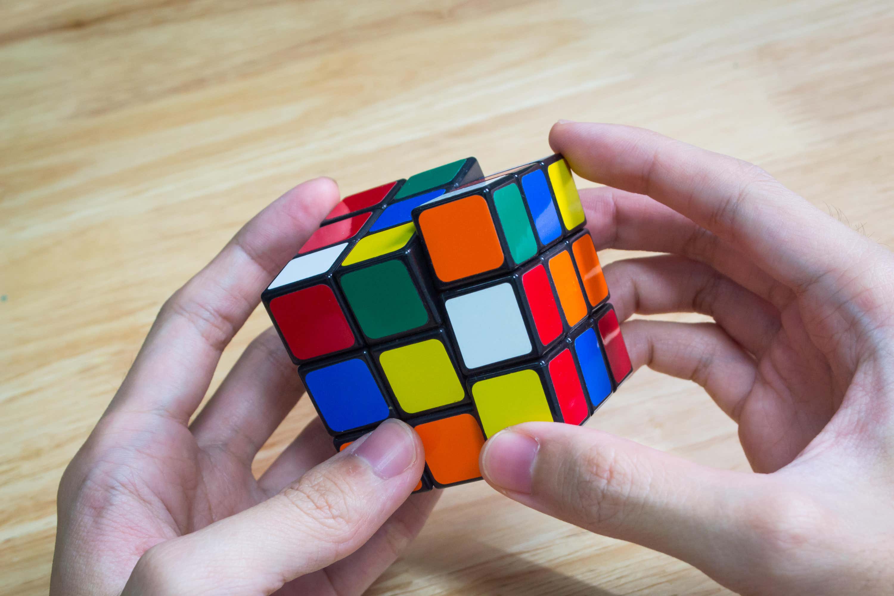 A Rubik’s Cube.