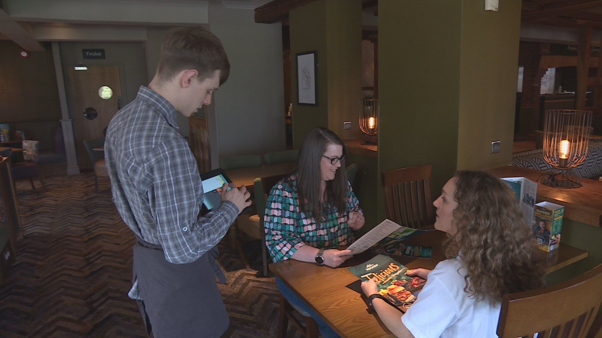 Michael now works front-of-house at a Harvester restaurant in Glasgow