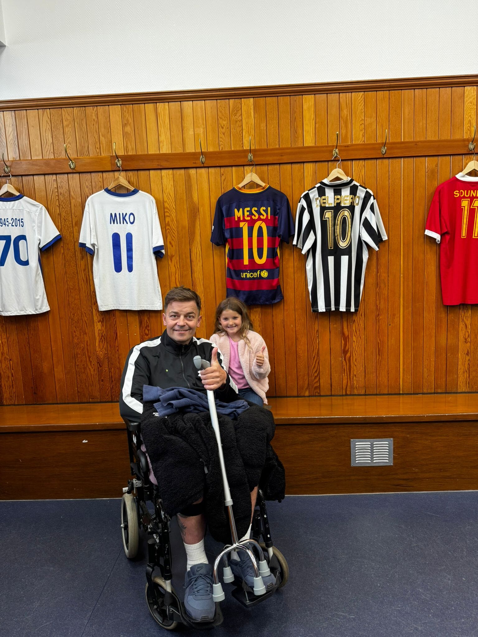 Michael and Lydia visit Ibrox for Father's Day.