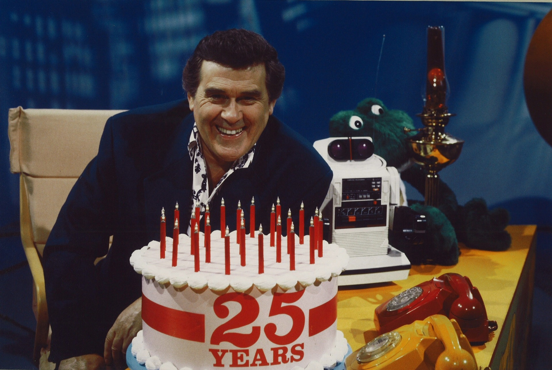 Glen Michael, beloved entertainer and television icon, hosting Cartoon Cavalcade.