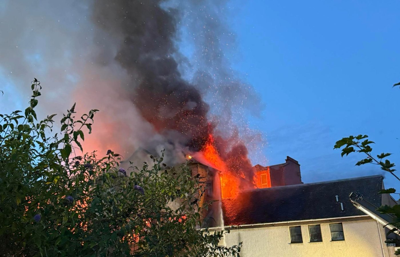 Fire on Kilmarnock's King Street