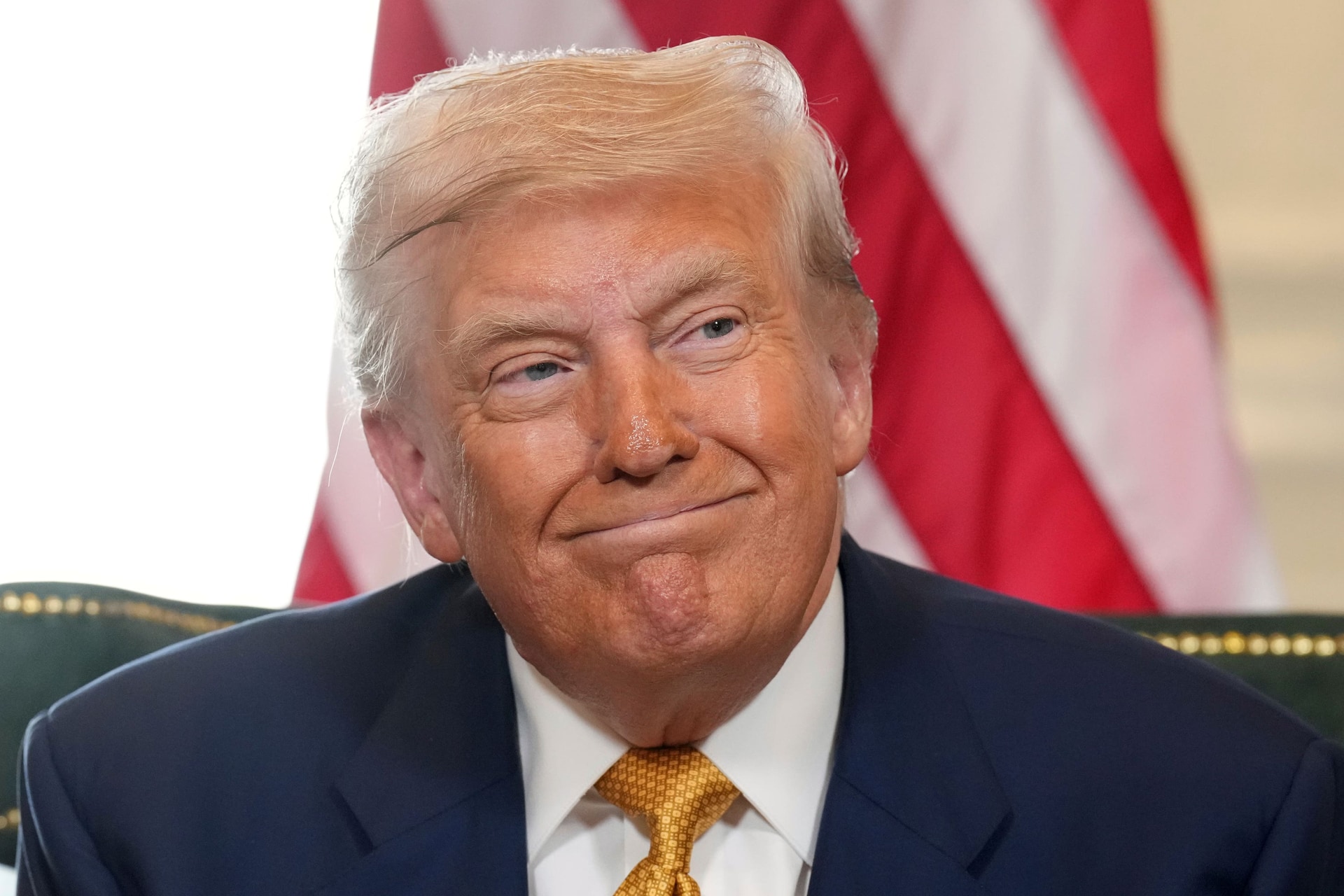 Mr Trump hailed the deal (AP).