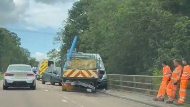 Driver in hospital following three-vehicle crash on A92 in Fife