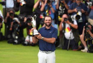 Scottie Scheffler strolls to Open title and third leg of career Grand Slam