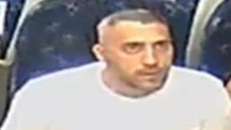 CCTV image of man released following assault on board train in Stirling