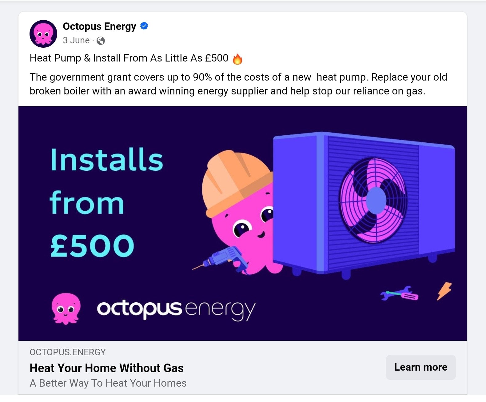 The banned Octopus Energy advert (ASA/PA).