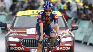 Oscar Onley matches Scottish record at Tour de France