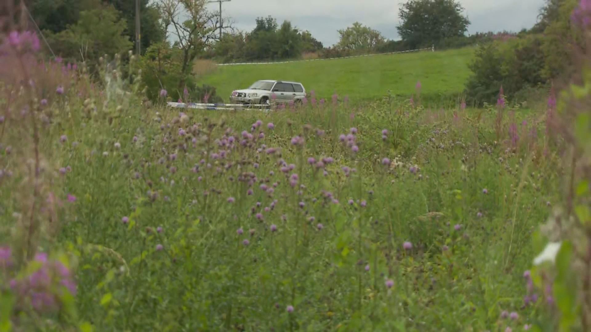 The Subaru was discovered abandoned near Catherine Field Road.