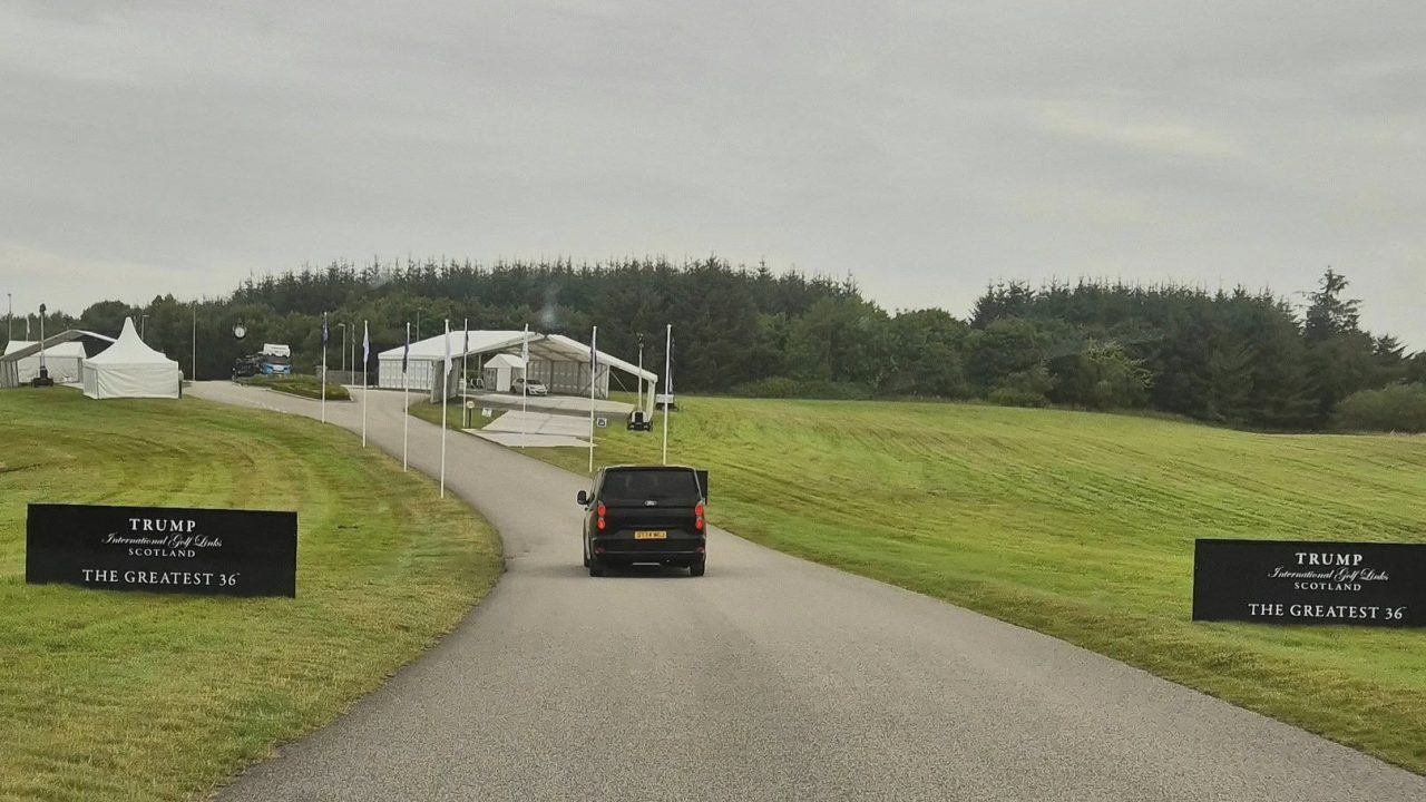 Deer euthanised after being struck by police vehicle at Donald Trump’s Aberdeenshire golf course