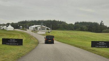 Deer euthanised after being struck by police vehicle at Donald Trump’s Aberdeenshire golf course