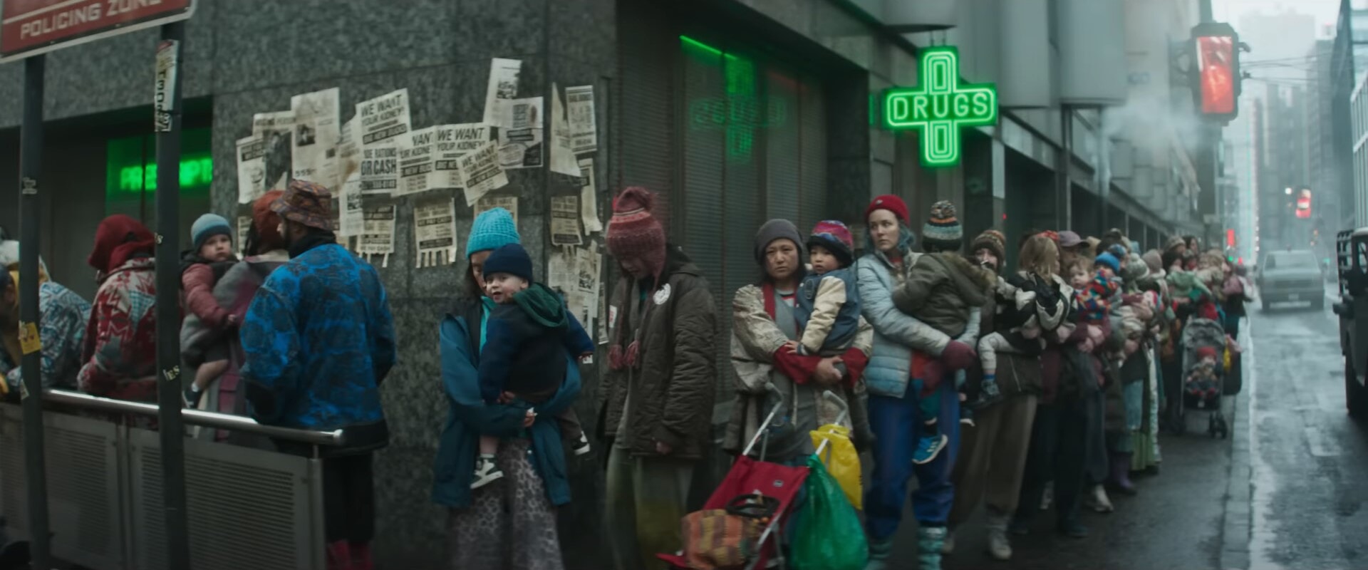 Glasgow has been made to appear as 'New York, Boston and Detroit'.