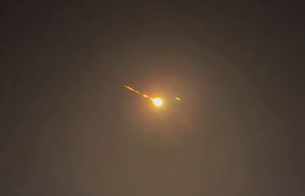 Watch meteor blaze across sky and explode with ‘sonic boom’ in Scotland