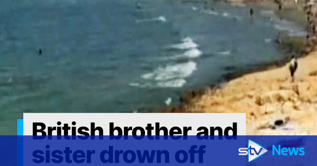 British brother and sister, 11 and 13, drown off Spanish beach STV News