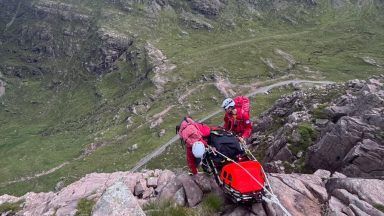 Fallen climber with ‘severe injuries’ stretchered off mountain in huge rescue operation