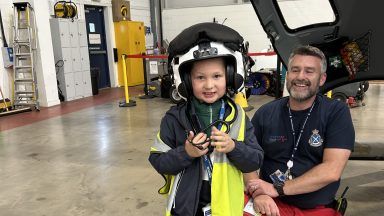 Boy, six, who suffered facial injuries in Argyll accident revisits ‘amazing’ trauma team