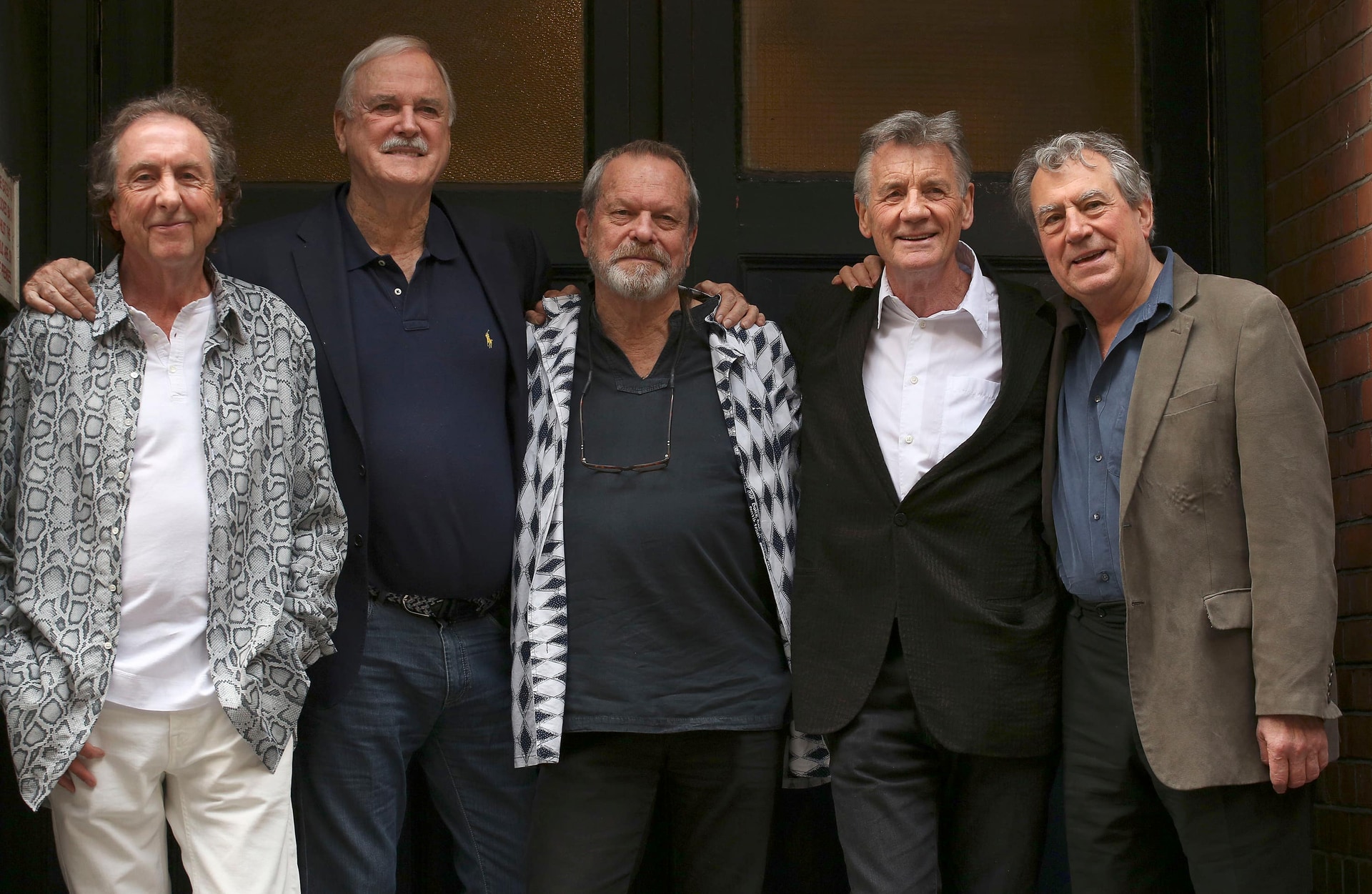 Eric Idle, John Cleese, Terry Gilliam, Sir Michael Palin and the late Terry Jones pictured before their live show in 2014 (PA Archive).