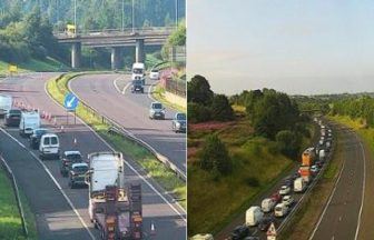 M77 remains closed during rush hour six hours after car crash