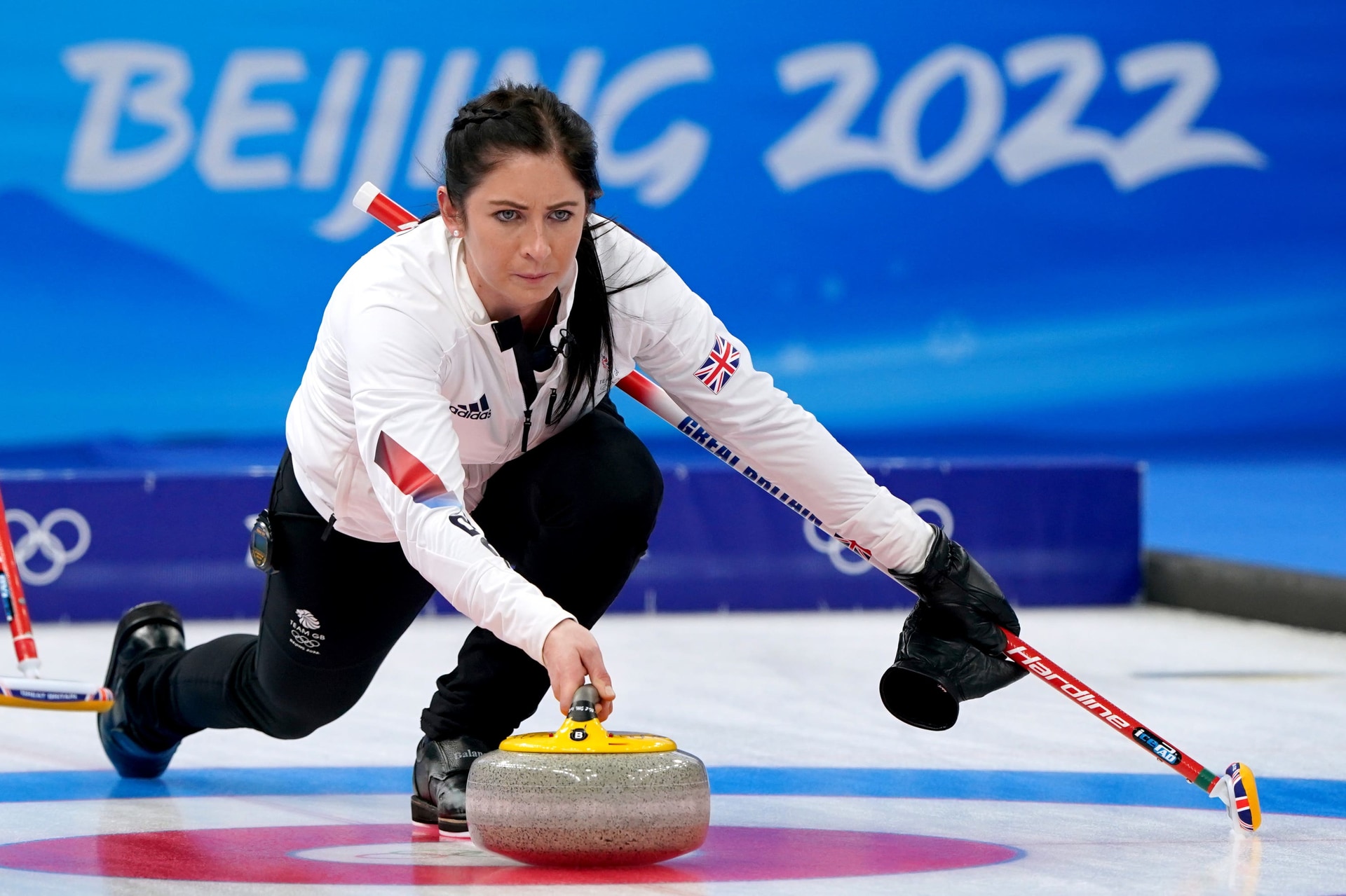 Curler Eve Muirhead is among those in the video (Andrew Milligan/PA).