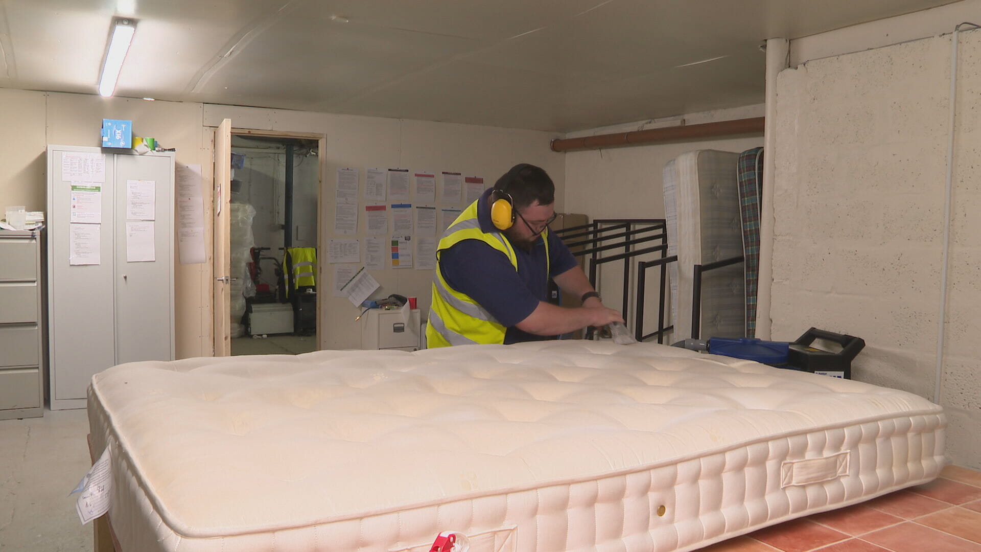 The mattresses are given a deep-clean before being resold at affordable rates in Perth city centre.