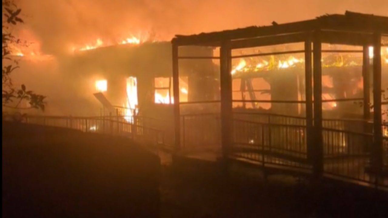Homes evacuated as firefighters tackle ‘large’ blaze at former school